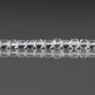 3mm Rock Quartz Cube Beads - Faceted Cube Micro Gemstone 15" Strand