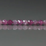 3mm Ruby Beads Micro Faceted Beads 15