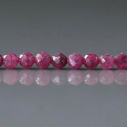 3mm Ruby Beads Faceted Beads 15