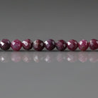 3mm Ruby Beads – Faceted Round Micro Gemstone 15" Strand