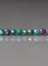 3mm Ruby in Verdite Beads – Faceted Round Florescent Micro Gemstone 15" Strand