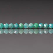 3mm Russian Amazonite Faceted Beads Strand 7