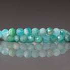 3mm Russian Amazonite Beads – Faceted Round Micro Gemstone 7" Strand