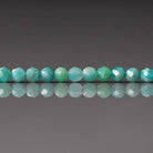 3mm Russian Amazonite Beads – Faceted Round Micro Gemstone 7" Strand