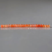 3mm Salmon Agate Cube Beads – Faceted Cube Micro Gemstone - 20 pcs