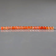 3mm Salmon Agate Cube Beads – Faceted Cube Micro Gemstone - 20 pcs