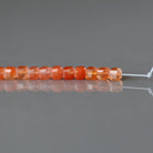 3mm Salmon Agate Cube Beads – Faceted Cube Micro Gemstone - 20 pcs