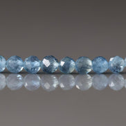 3mm Santa Maria Aquamarine Beads Faceted 12 PCs Natural Genuine Gemstone Beads for Jewelry Making Craft Gift Beads March Birthstone