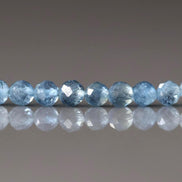 3mm Santa Maria Aquamarine Beads Faceted 12 PCs Natural Genuine Gemstone Beads for Jewelry Making Craft Gift Beads March Birthstone