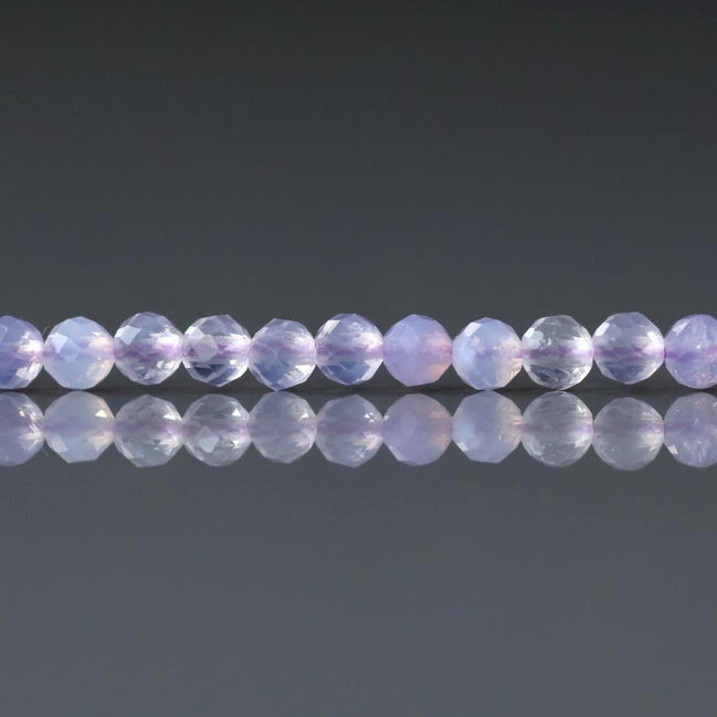 3mm Scorolite Beads – Faceted Round Micro Gemstone 7" Strand