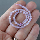 3mm Scorolite Beads – Faceted Round Micro Gemstone 7" Strand