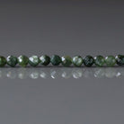 3mm Seraphinite Beads – Faceted Round Micro Gemstone 15" Strand
