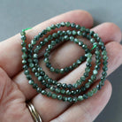 3mm Seraphinite Beads – Faceted Round Micro Gemstone 15" Strand