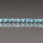 3mm Sky Blue Apatite Beads ‚Äì Faceted Round Micro Gemstone 15" Strand