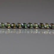 3mm Smoky Green Tourmaline Micro Faceted Beads 15