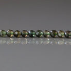3mm Smoky Green Tourmaline Beads – Faceted Round Micro Gemstone 15" Strand