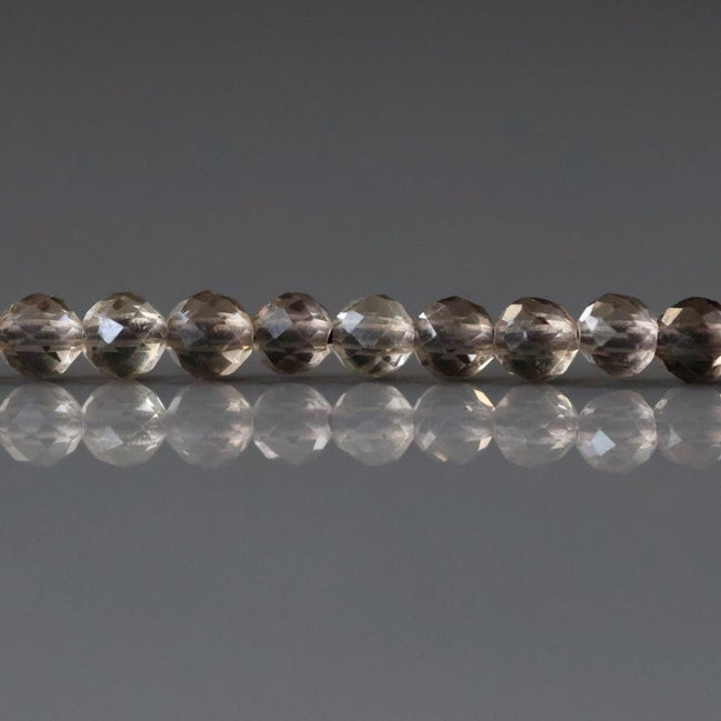 3mm AAA Smoky Quartz Micro Faceted Beads Genuine Beads 15" Sparkly Light Smoky Quartz Gemstone Beads Beading Crafter Gift