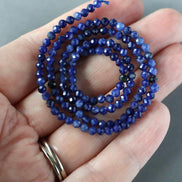 3mm Sodalite Faceted Beads 15