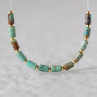 3mm Sonora Elys Turquoise Beads - Tube Micro Gemstone 4" Strand