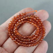 3mm AAA Spessartine Garnet Beads Faceted Beads 15