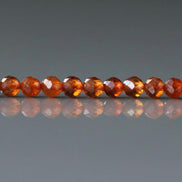 3mm Spessartine Garnet Beads – Faceted Round Micro Gemstone 15
