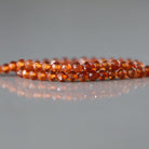 3mm Spessartine Garnet Beads – Faceted Round Micro Gemstone 15" Strand