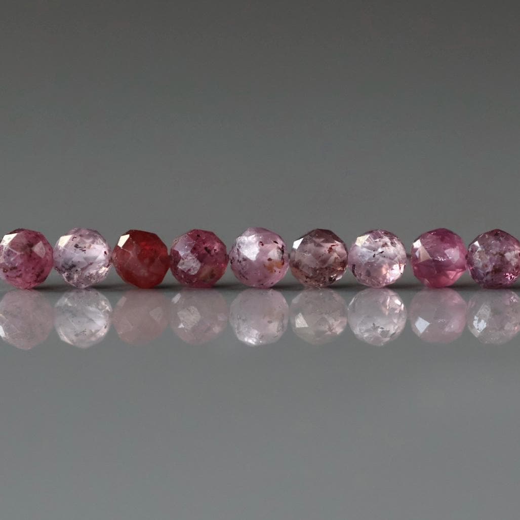 3mm Rare Sri Lanka Ruby Faceted Beads 14 PCs Genuine Small Beads Gemstone Beads for Jewelry Making July Birthstone September