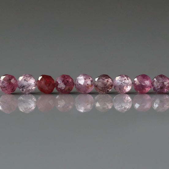 3mm Rare Sri Lanka Ruby Faceted Beads 14 PCs Genuine Small Beads Gemstone Beads for Jewelry Making July Birthstone September
