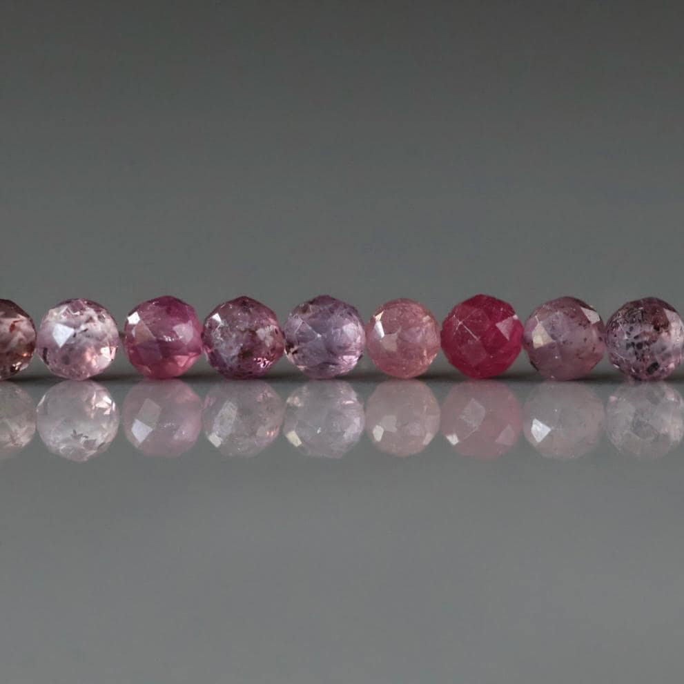 3mm Rare Sri Lanka Ruby Faceted Beads 14 PCs Genuine Small Beads Gemstone Beads for Jewelry Making July Birthstone September