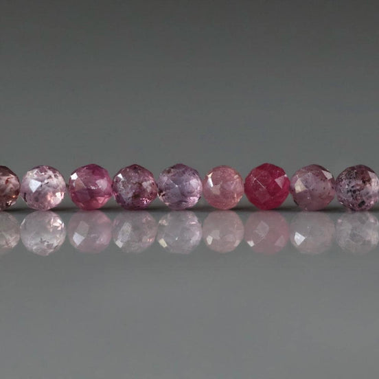 3mm Rare Sri Lanka Ruby Faceted Beads 14 PCs Genuine Small Beads Gemstone Beads for Jewelry Making July Birthstone September