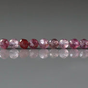 3mm Sri Lanka Ruby Beads – Faceted Round Micro Gemstone - 14 pcs