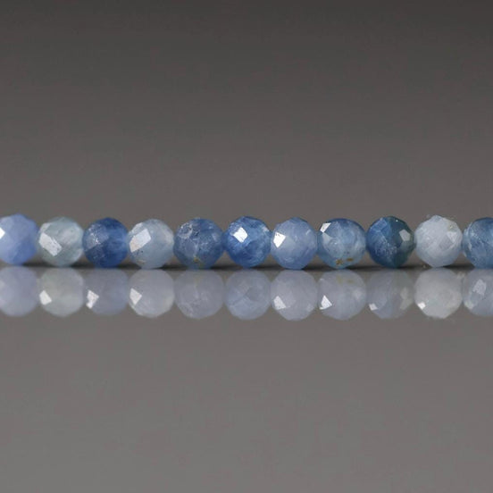 3mm Sri Lanka Sapphire Beads Faceted 16 PCs Medium Blue Sapphire Genuine Gemstone Beads Jewelry Making Craft Gift September Birthstone