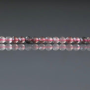 3mm Strawberry Quartz Micro Faceted Beads Genuine Quartz Beads 15