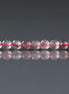 3mm Strawberry Quartz Beads – Faceted Round Micro Gemstone 15" Strand