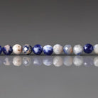 3mm Sunset Sodalite Beads ‚Äì Faceted Round Micro Gemstone 15" Strand