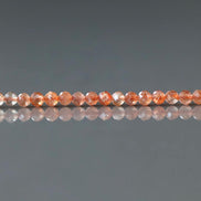 3mm Natural AAA Sunstone Faceted Beads 15