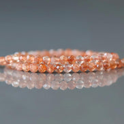 3mm Natural AAA Sunstone Faceted Beads 15