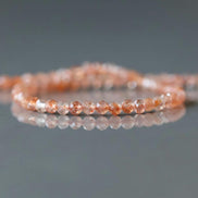 3mm Natural AAA Sunstone Faceted Beads 15