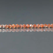 3mm Sunstone Beads ‚Äì Faceted Round Micro Gemstone 15