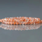 3mm Sunstone Beads ‚Äì Faceted Round Micro Gemstone 15" Strand