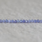 3mm Tanzanite Beads – Faceted Round Micro Gemstone 15" Strand