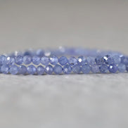 3mm Tanzanite Beads – Faceted Round Micro Gemstone 15