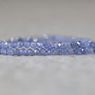 3mm Tanzanite Beads – Faceted Round Micro Gemstone 15" Strand