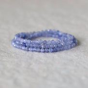 3mm Tanzanite Beads – Faceted Round Micro Gemstone 15