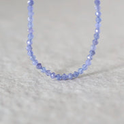 3mm Tanzanite Beads – Faceted Round Micro Gemstone 15
