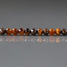 3mm Tiger's Eye Beads - Faceted Round Micro Gemstone 15" Strand