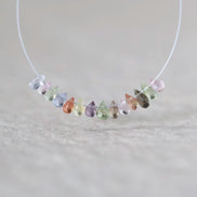 3mm Tiny AAA Burma Multi Sapphire Briolette Beads Faceted Drops Teardrops Colorful Sapphire Genuine Gemstone DIY Jewelry Making Earrings