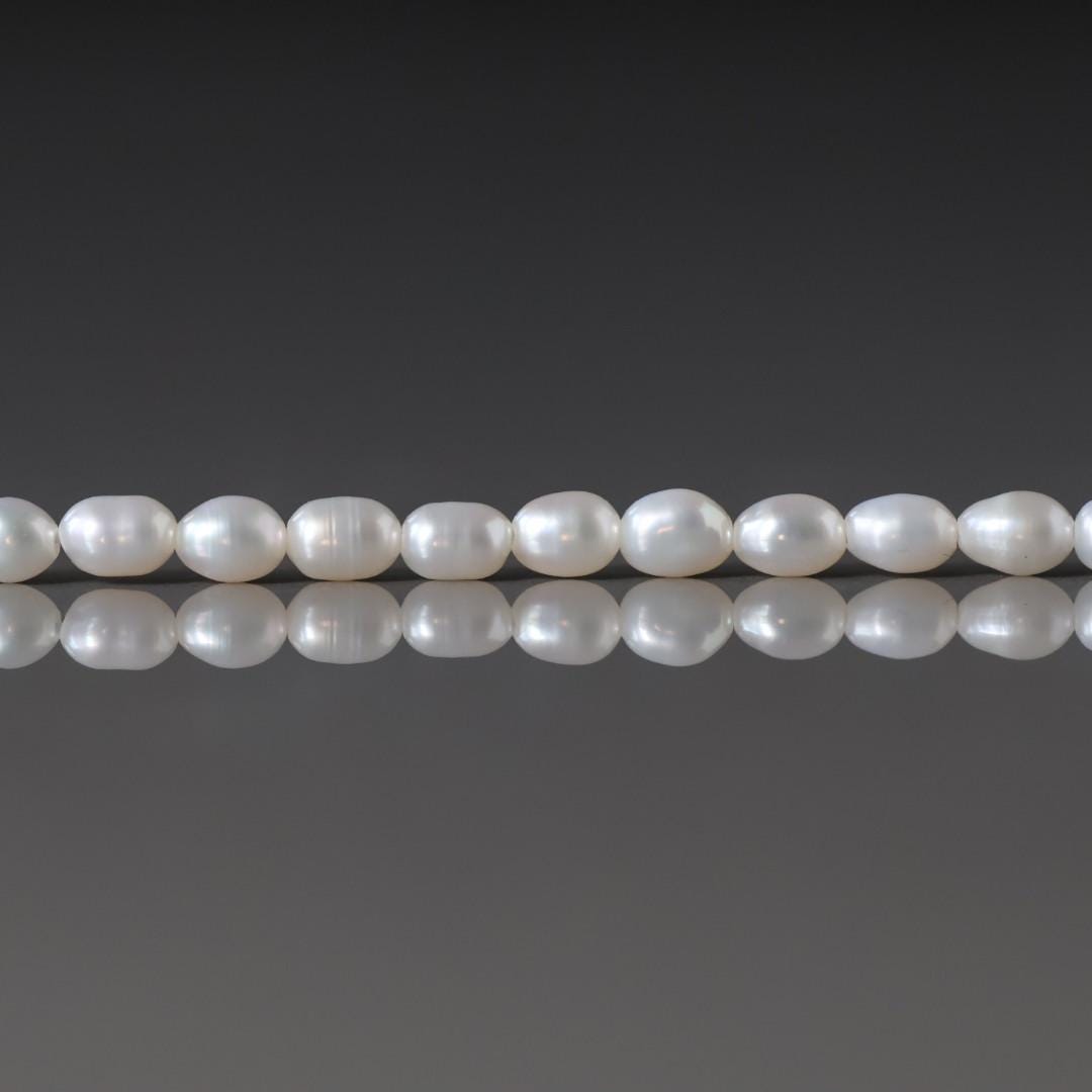 3mm Tiny Freshwater Pearl Rice Beads -15" Strand