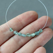 3mm Tiny Rare Congo Indicolite Beads Blue Tourmaline Smooth Nuggets Oval 8 Pcs Genuine Gemstone DIY Jewelry Making Gift October Birthstone