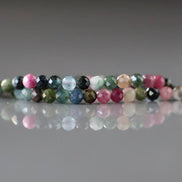 3mm Watermelon Tourmaline Faceted Beads 15